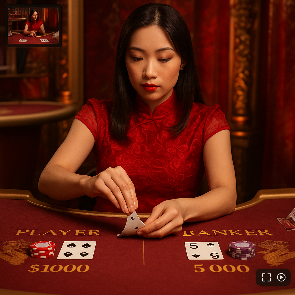 HugoBetz - Live Baccarat - Evolution Gaming Card Game